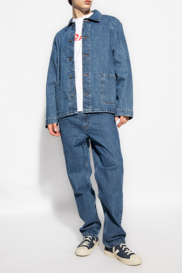 Blue 'Kerlouan' denim jacket A.P.C. - classic buttoned denim